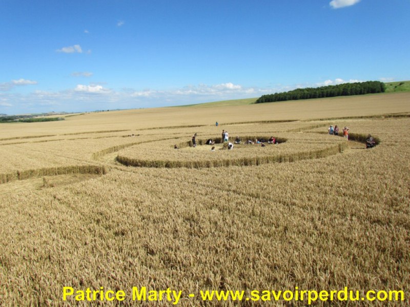 Etchilhampton (2), Wiltshire crop circle, aerial photo 56